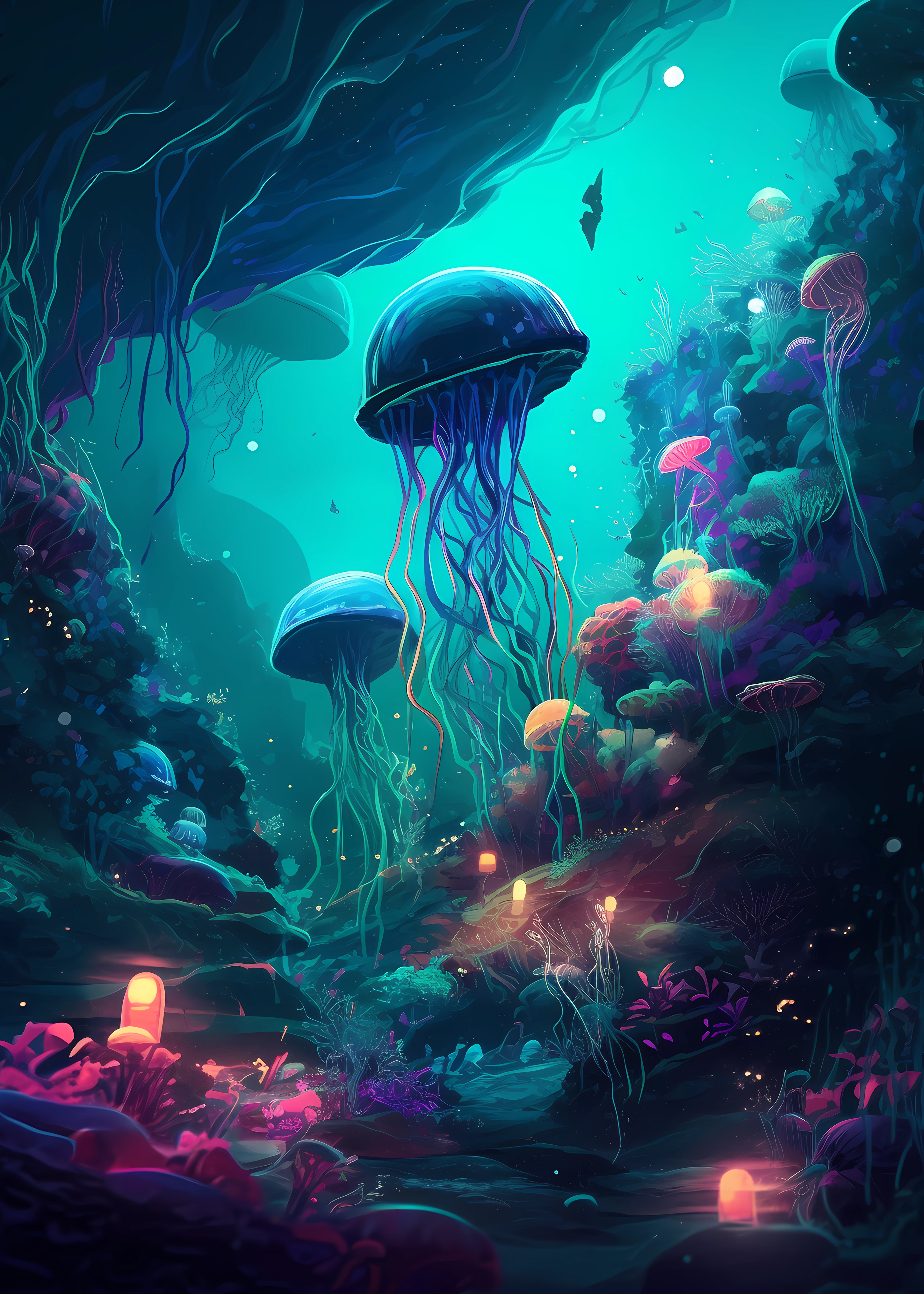 Surreal underwater world